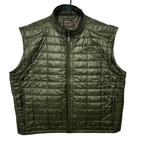Drake Waterfowl Synthetic Down Vest DWR Water Repellent Mens Sz 3XL Olive Green